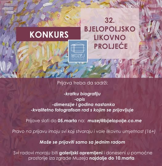Nagradni konkurs za ljubitelje likovne umjetnosti iz Bijelog Polja